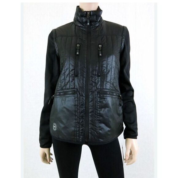 Michael michael kors packable mixed media active jacket coat vest sz medium - Picture 1 of 5